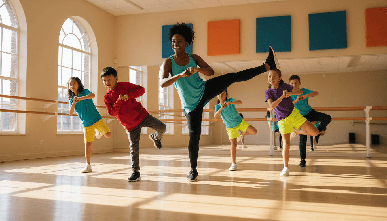 Movement therapy session at JoyFlow Kids